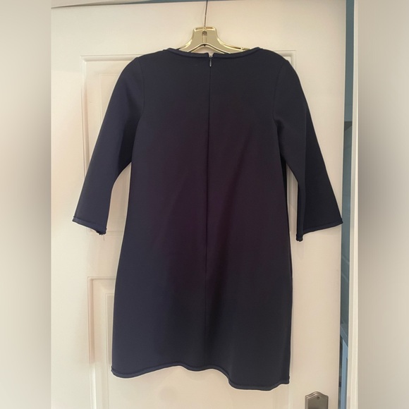 Ann Mashburn XS V-Neck Volume Dress Navy - Picture 3 of 5